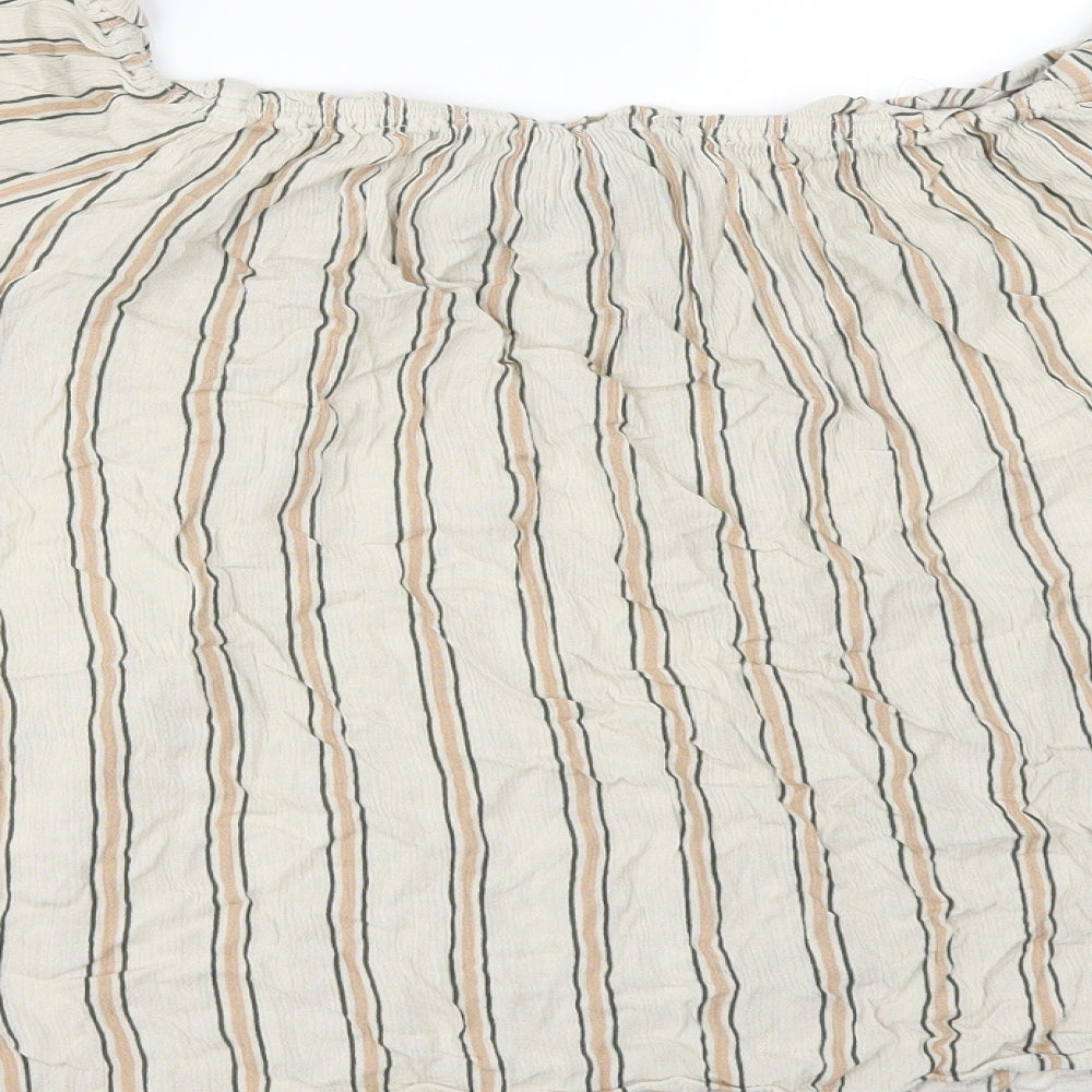 Primark Womens Beige Tunic Blouse Size 16