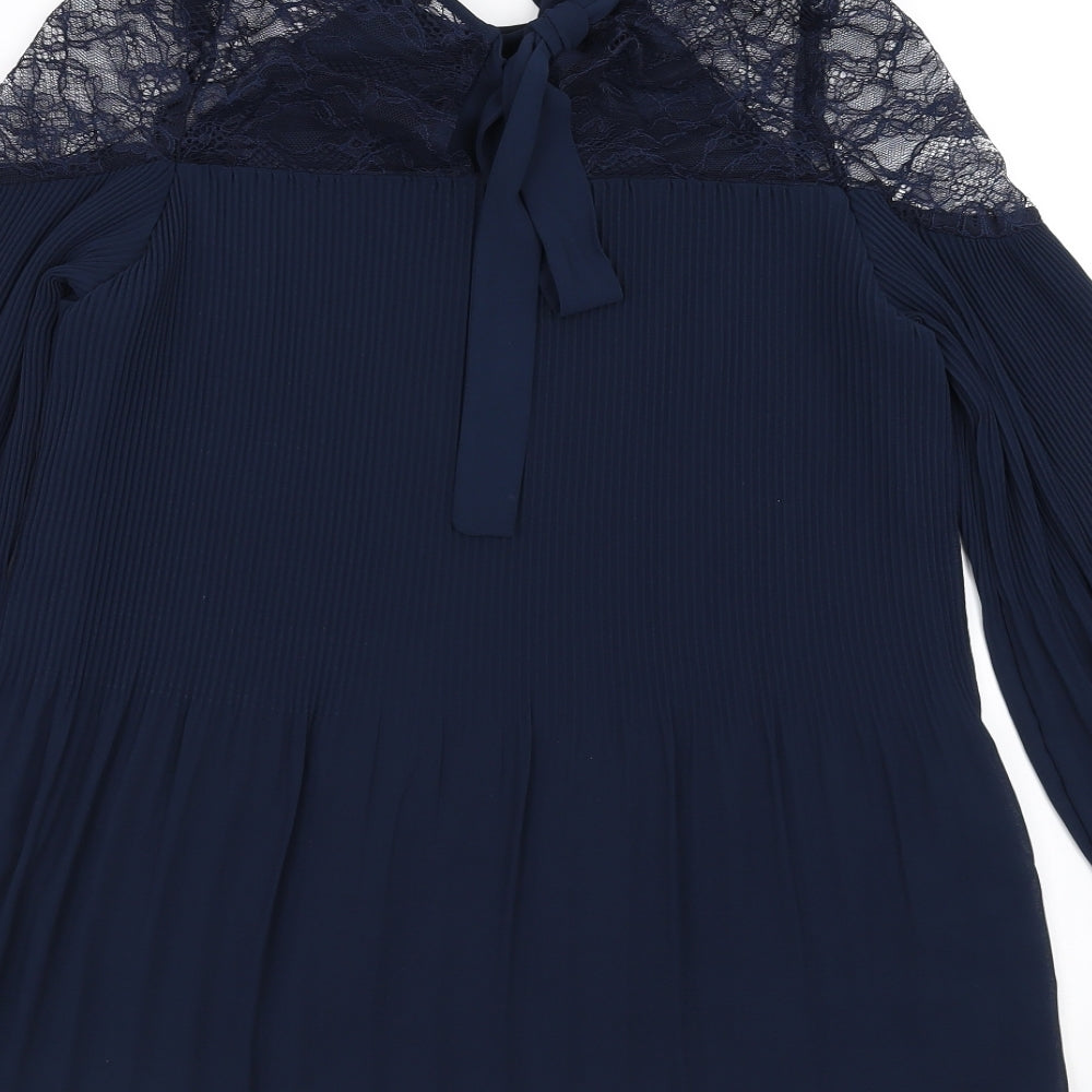 Womens UK Size 8 NEXT Blue Basic Blouse