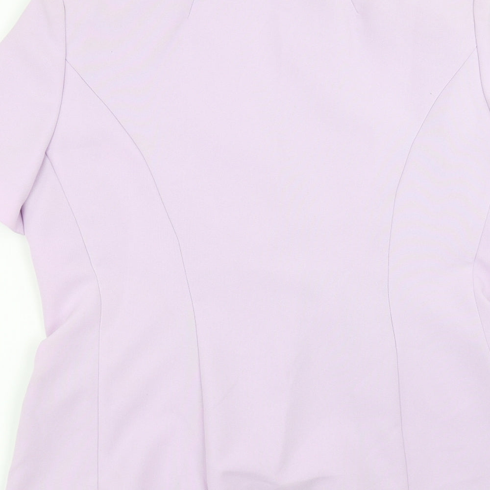 Bonmarché Womens Purple   Jacket Suit Jacket Size 12  - Shoulder Pads