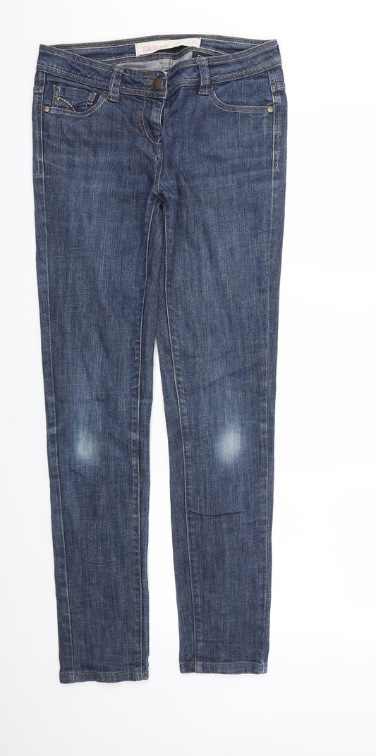Womens UK Size 8 Next Regular Fit Skinny Blue Jeans