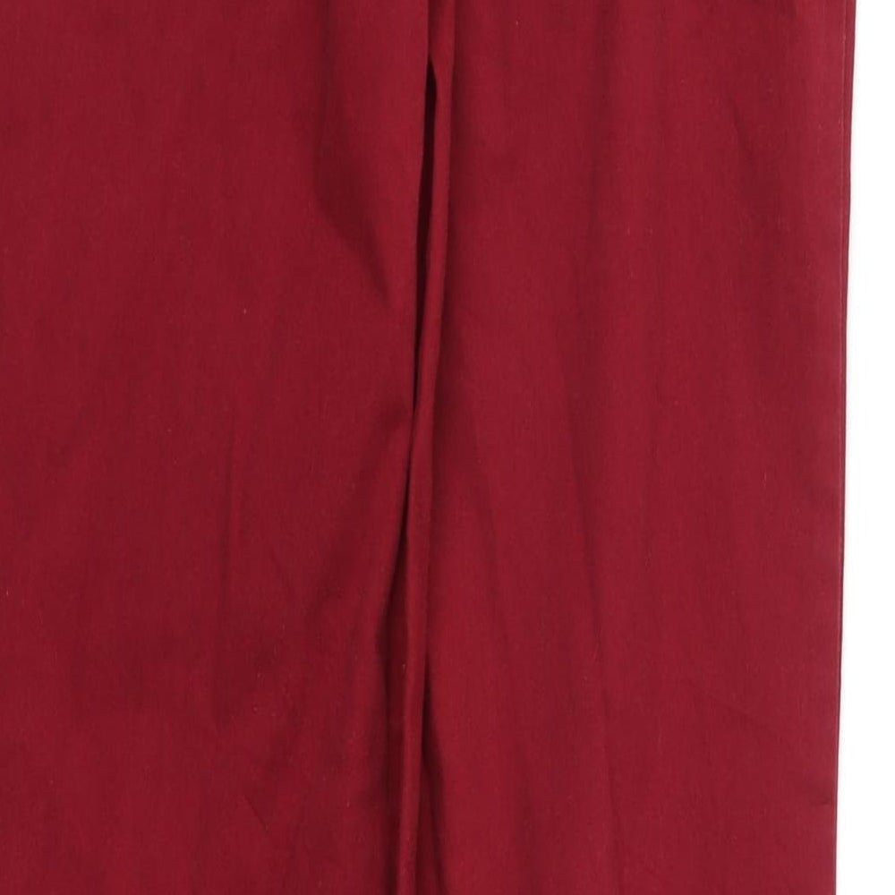Thermolactyl Womens Red Houndstooth Straight Jeans Size 10 L30 in