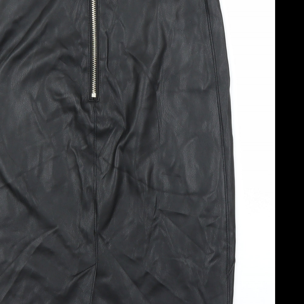 Linea Womens Black   Straight & Pencil Skirt Size 10