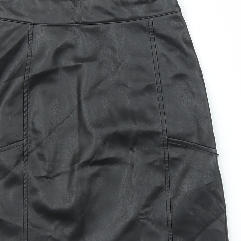 H&M Womens Black A-Line Skirt Size 4