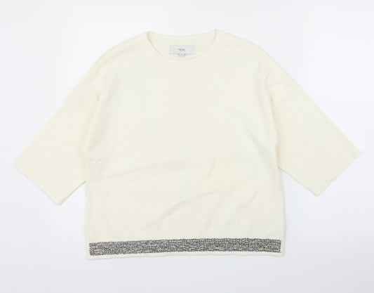 NEXT Womens Ivory Pullover Jumper Size 8