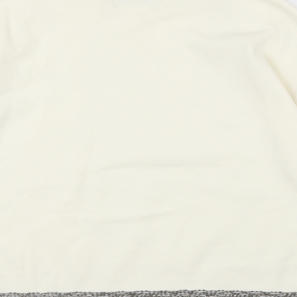 Next Womens Ivory Pullover Jumper Size 8