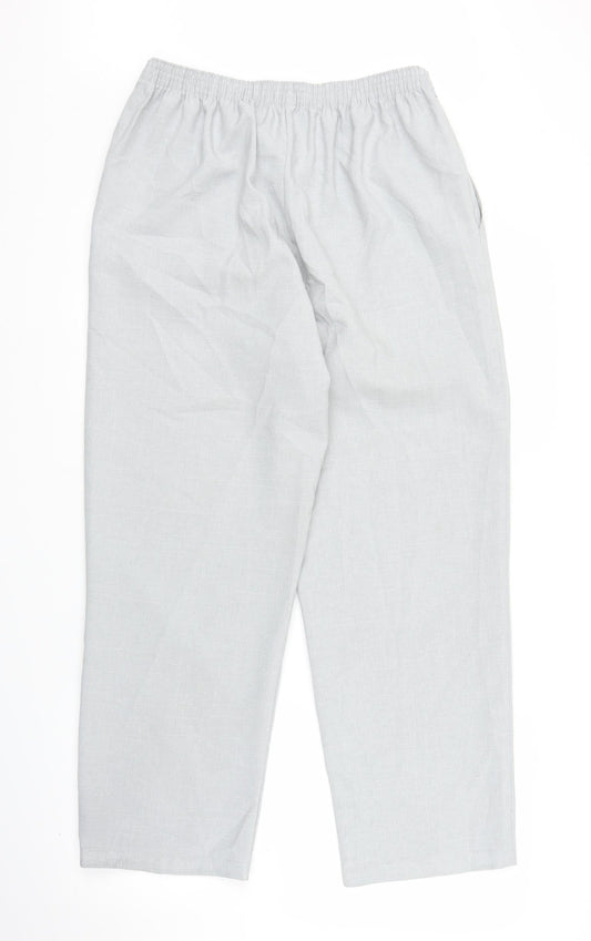 Womens UK Size 14 BHS Regular Fit Capri Grey Trousers