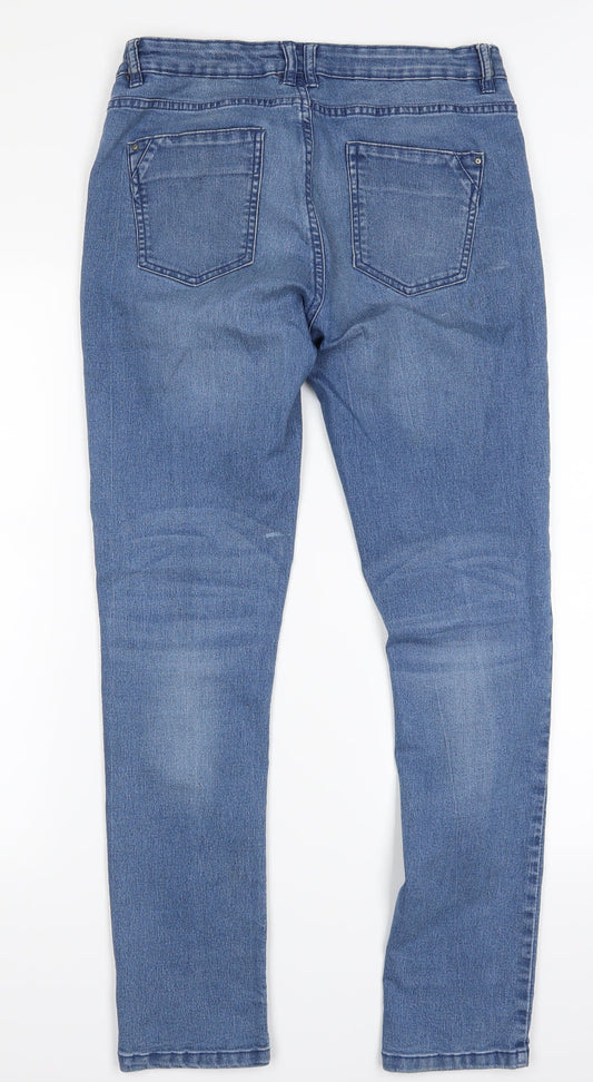 Denim Co Womens Blue Denim Skinny Jeans Size 10 L30 in