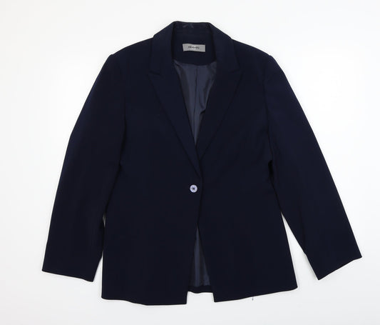 Womens UK Size 14 AMARANTO Regular Blue Blazer