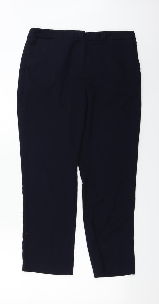 Womens UK Size 12 Papaya Regular Fit Blue Trousers