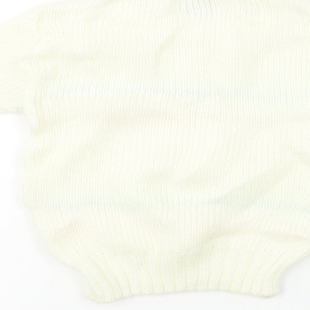 Preworn Girls Ivory Pullover Jumper Size 2-3 Years