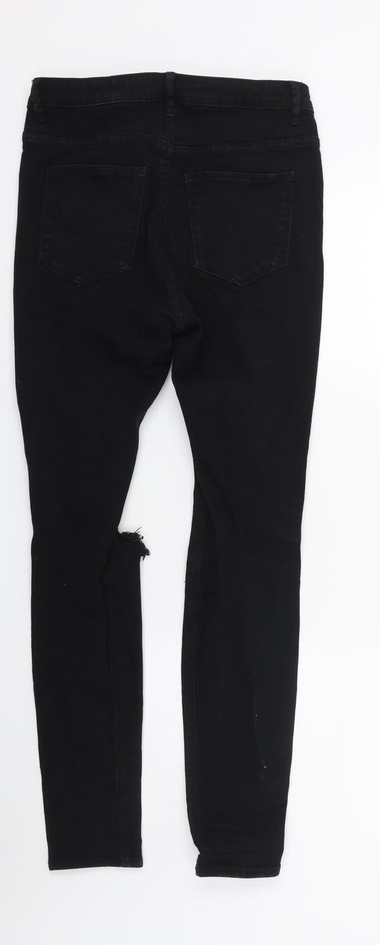 Womens UK Size 10 Divided Regular Fit Skinny Black Jeans
