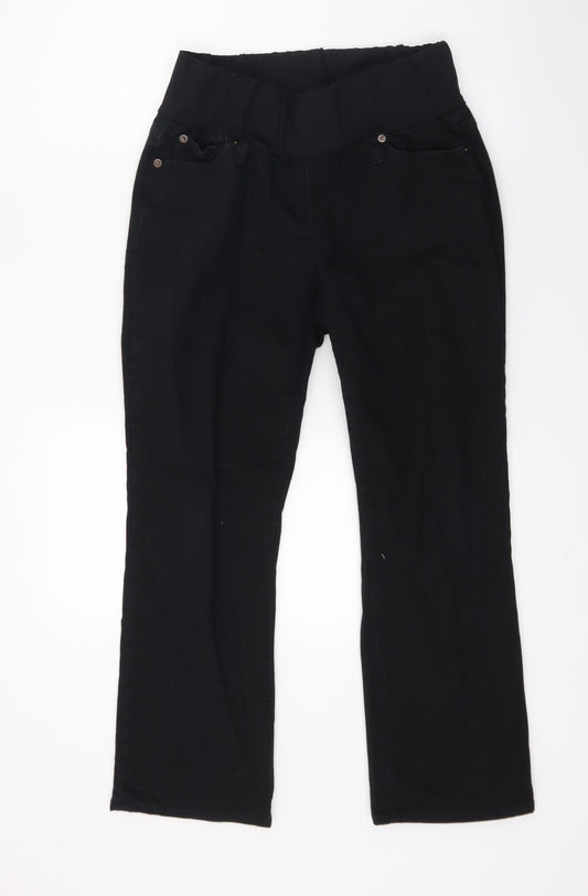 Womens UK Size 29 in Gap Regular Fit Straight Black Jeans
