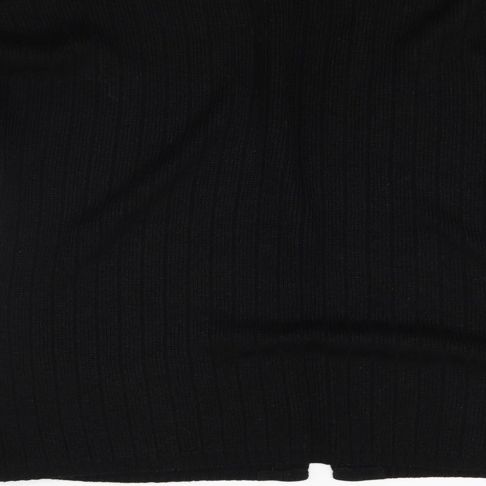 L vouge Womens Black Knit Cardigan Jumper Size L