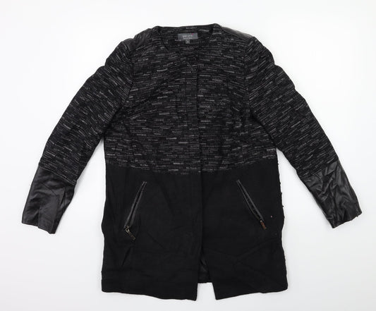 Womens UK Size 10 Per Una Black Overcoat