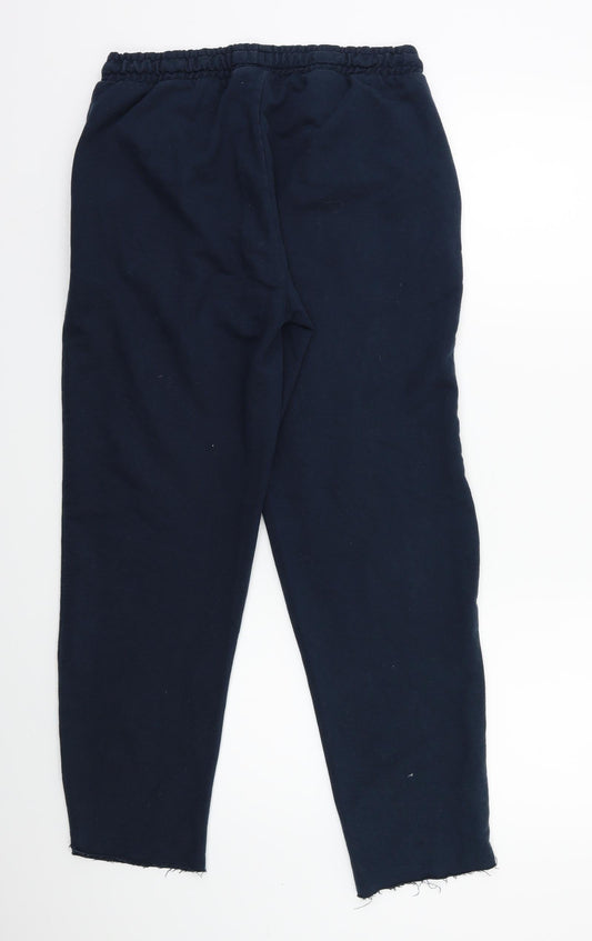 Mens UK Size 28 Preworn Regular Fit Sweatpants Blue Trousers