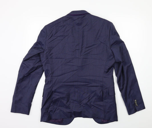 Mens UK Size 36 Preworn Regular Blue Suit Jacket