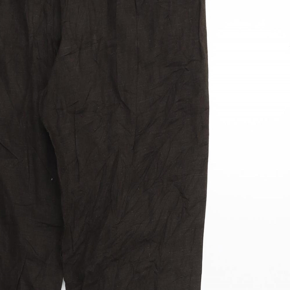 Womens UK Size 32 in Preworn Regular Fit Brown Trousers