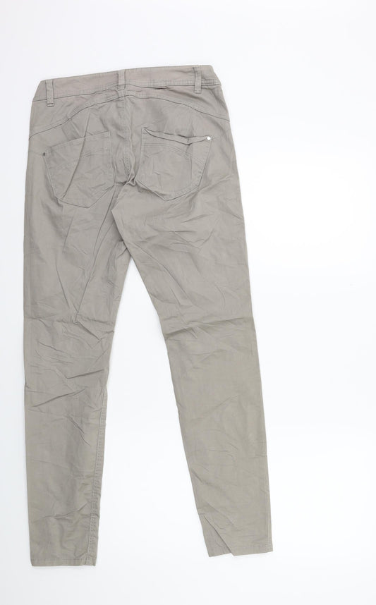 Yessica Womens Grey Cargo Trousers Size 6 L29 in