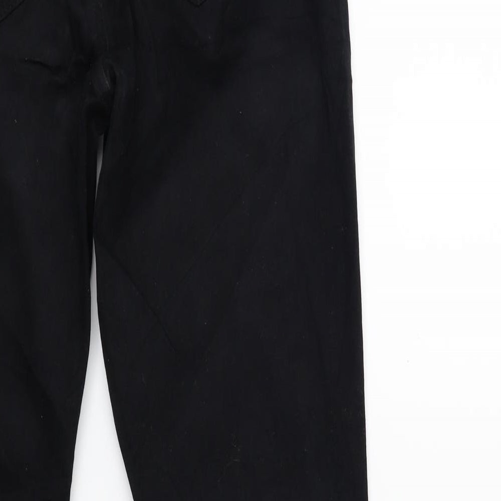 zabiano Womens Black Denim Straight Jeans Size 28 in L31 in