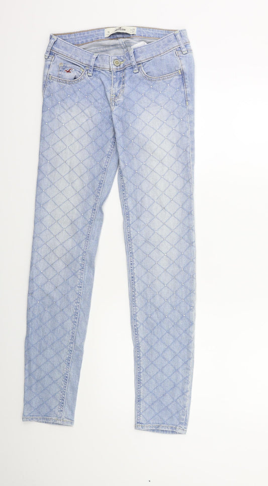 Womens UK Size 25 in Hollister Regular Fit Blue Jeans