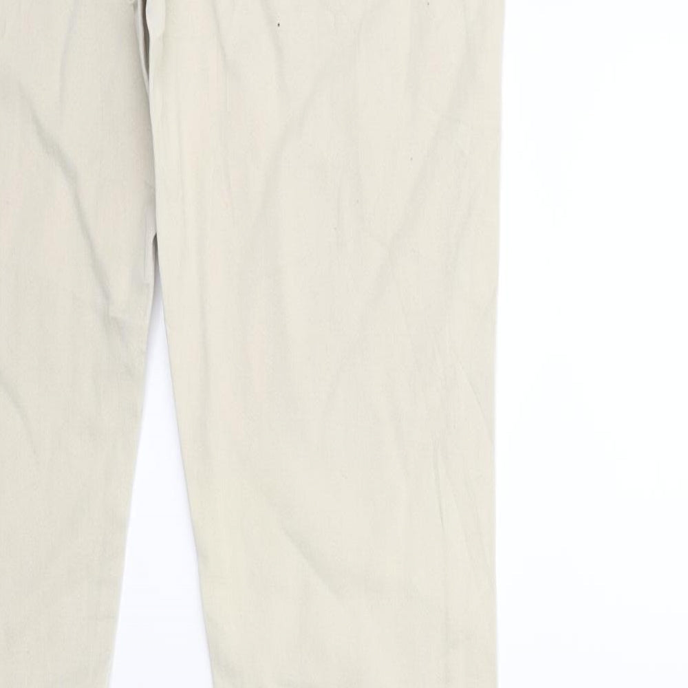 Denim & Co. Womens Beige Denim Skinny Jeans Size 10 L31 in