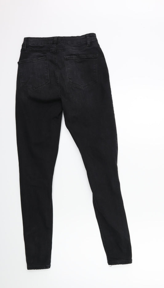 Denim & Co. Womens Black Denim Skinny Jeans Size 8 L27 in