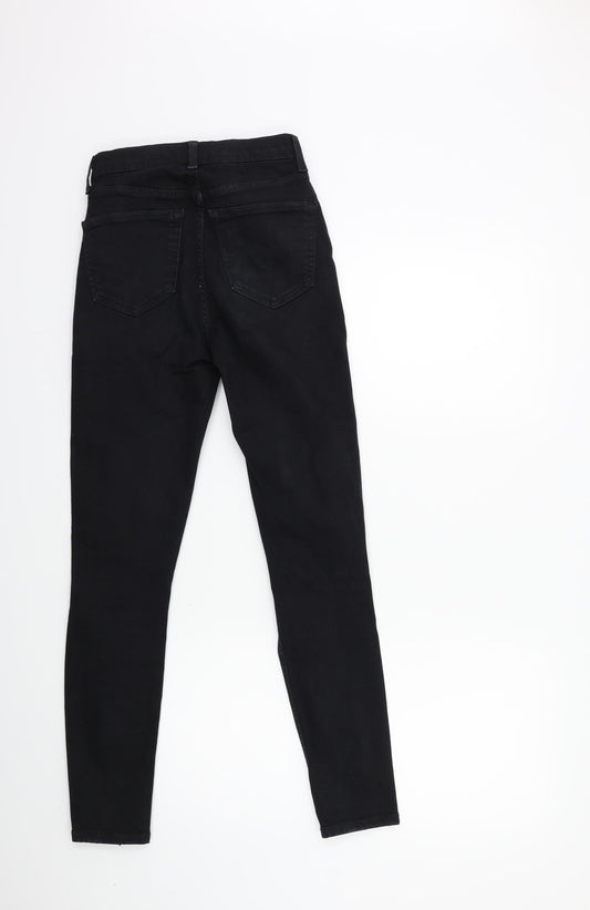 Topshop Womens Black Denim Skinny Jeans Size 26 in L32 in