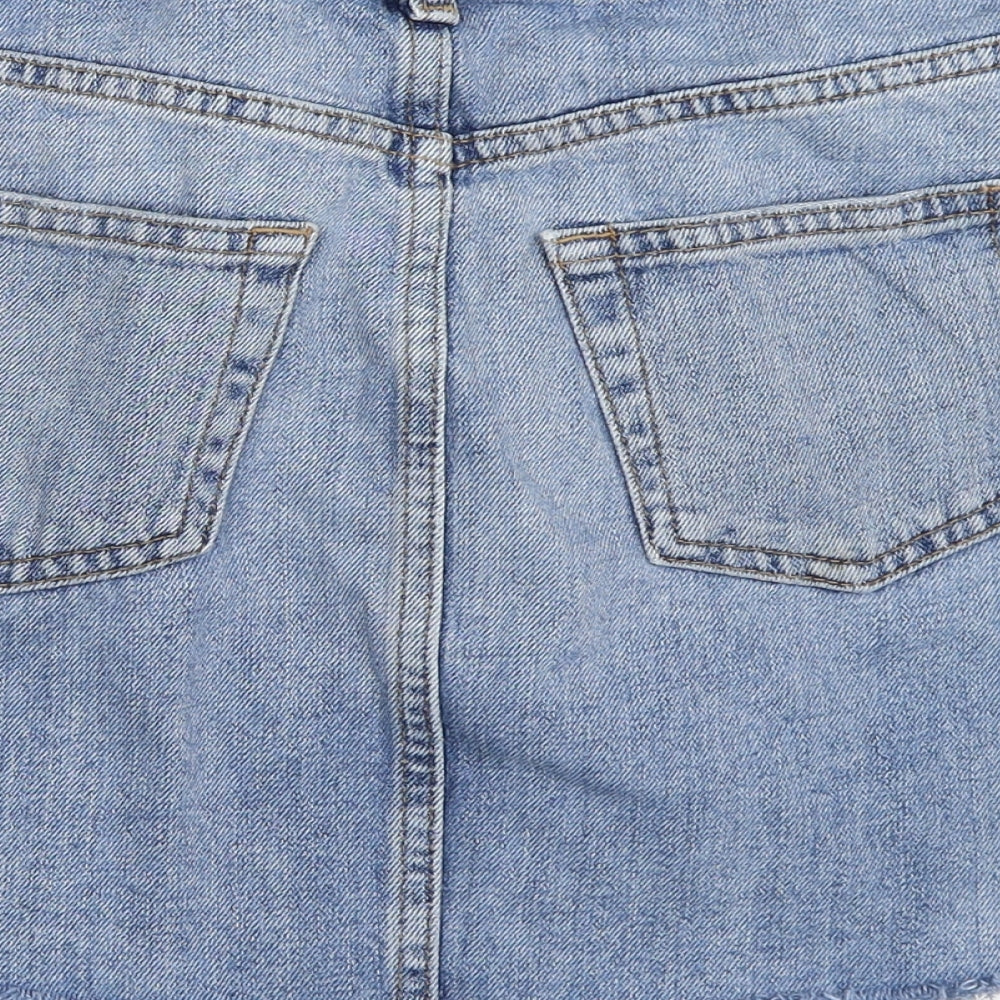 Womens UK Size 36 Topshop Mini Denim Skirt