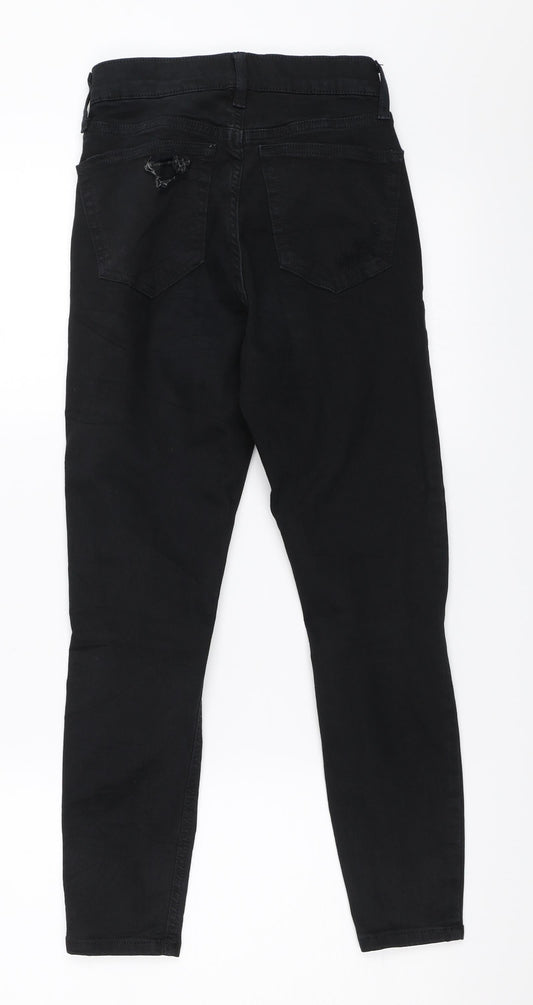 Topshop Womens Black Denim Skinny Jeans Size 25 in L28 in - jamie jeans