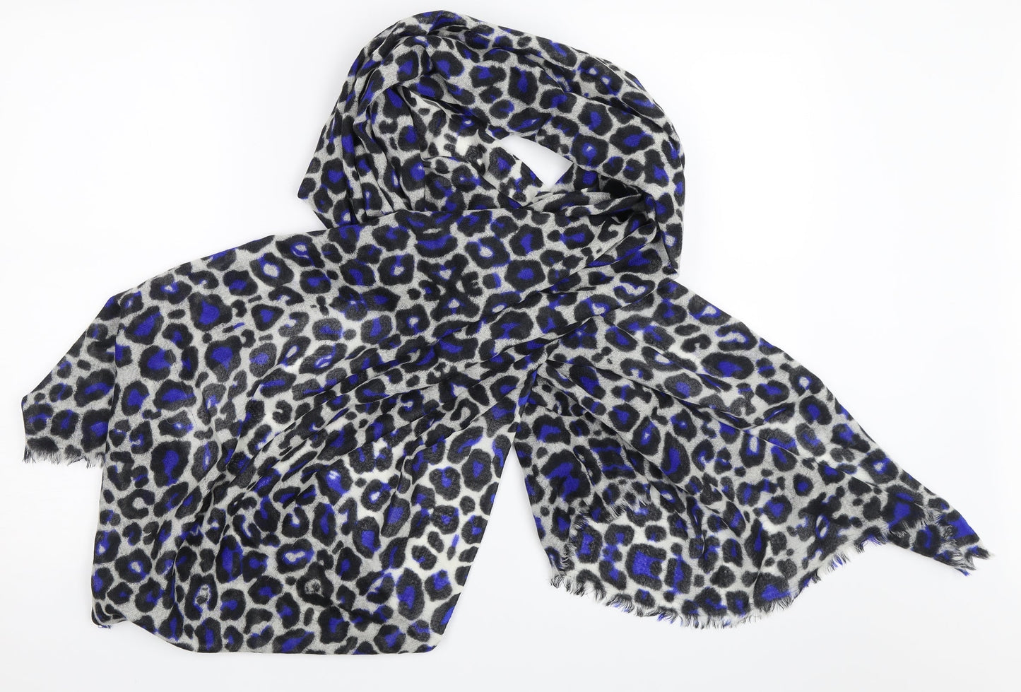 Preworn Womens Grey Animal Print Shawl/Wrap