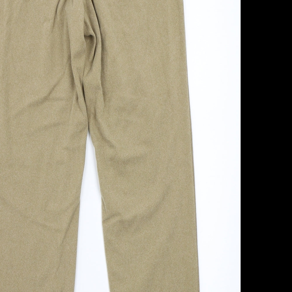 Womens UK Size L Preworn Regular Fit Sweatpants Brown Trousers