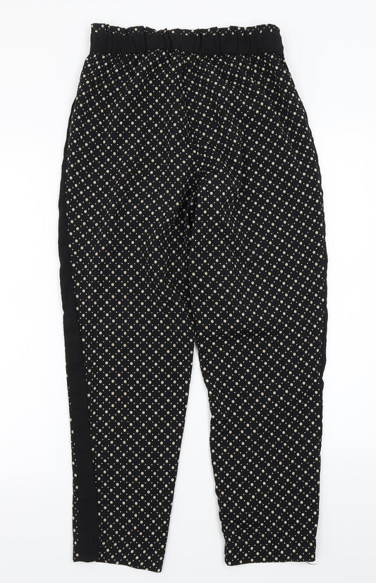 Womens UK Size 10 H&M Regular Fit Black Trousers