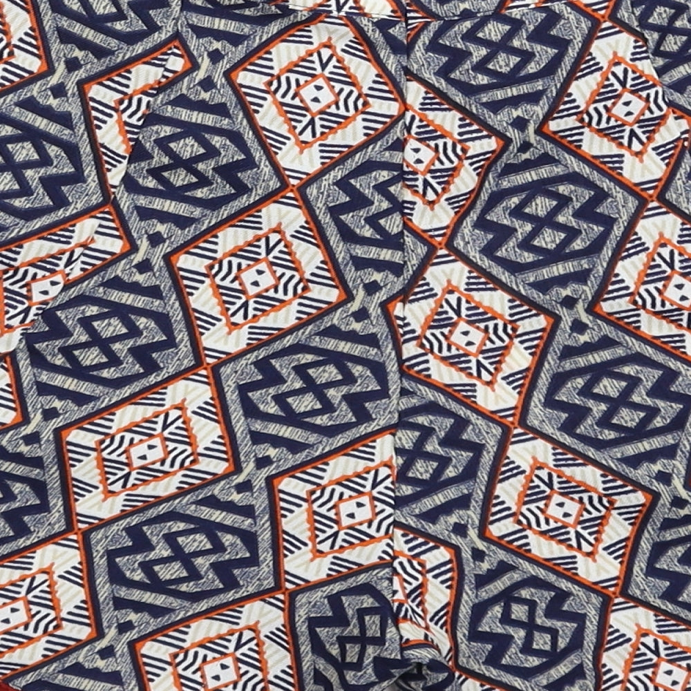 Glamorous Womens Multicoloured Geometric Hot Pants Shorts Size XS