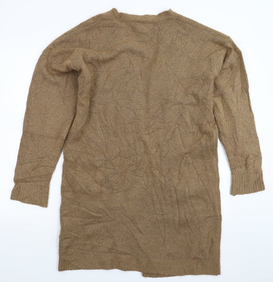 FOREVER 21 Womens Beige Knit Cardigan Jumper Size M