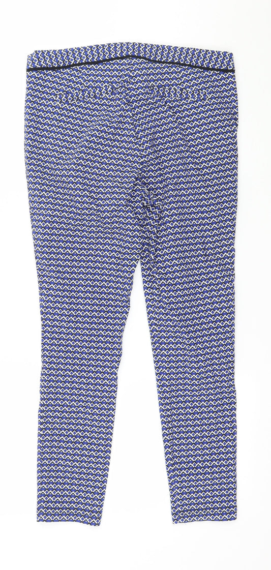 Womens UK Size 10 Dorothy Perkins Regular Fit Blue Trousers