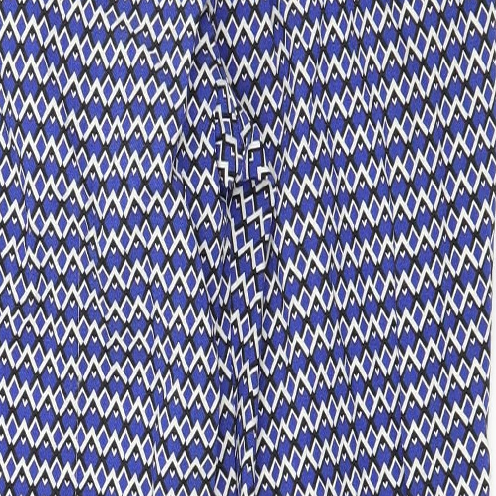 Womens UK Size 10 Dorothy Perkins Regular Fit Blue Trousers