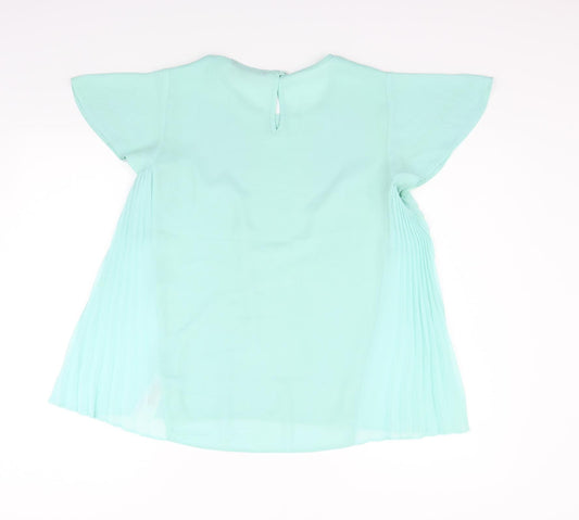 Womens UK Size 8 Atmosphere Green Basic Blouse