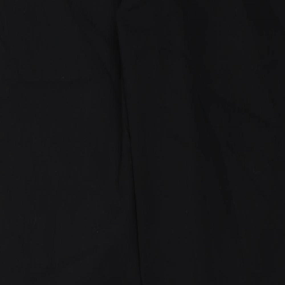 Womens UK Size 8 Papaya Regular Fit Black Trousers