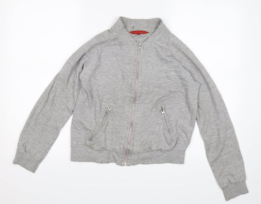 French Connection Womens Grey Full Zip Jumper Size S