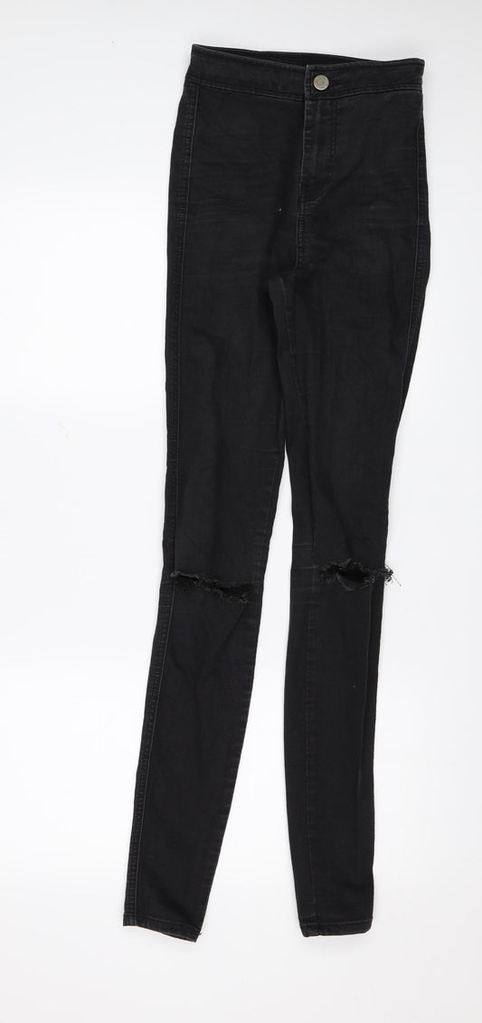 Mens UK Size 24 ASOS Regular Fit Skinny Black Jeans