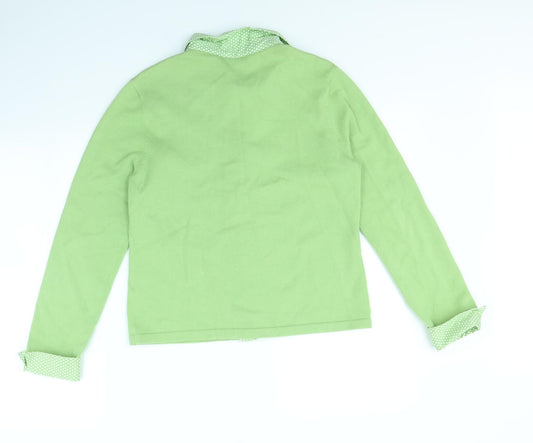 Jones New York Womens Green Jacket Size M