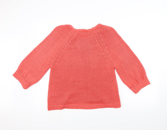 George Womens Pink Knit Jacket Coatigan Size 12