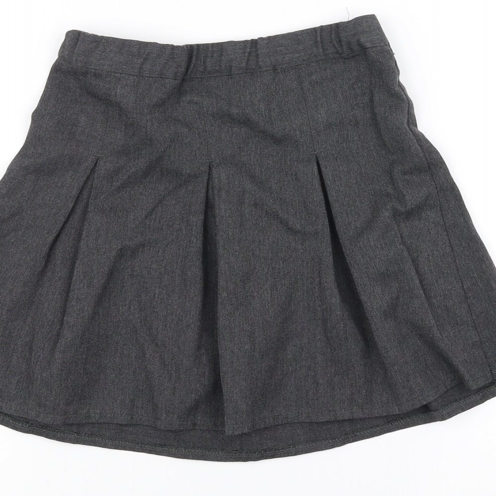 F&F Girls Grey A-Line Skirt Size 6-7 Years