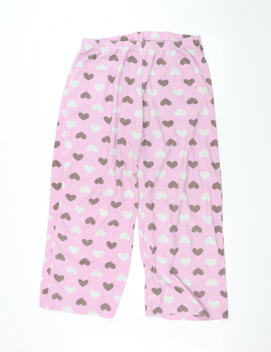 Womens UK Size 16 George Regular Fit Sweatpants Pink Trousers