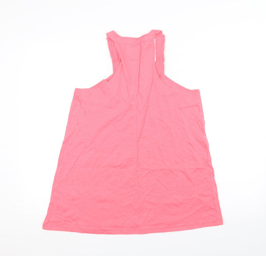 Womens UK Size M Gap Pink Basic Tank