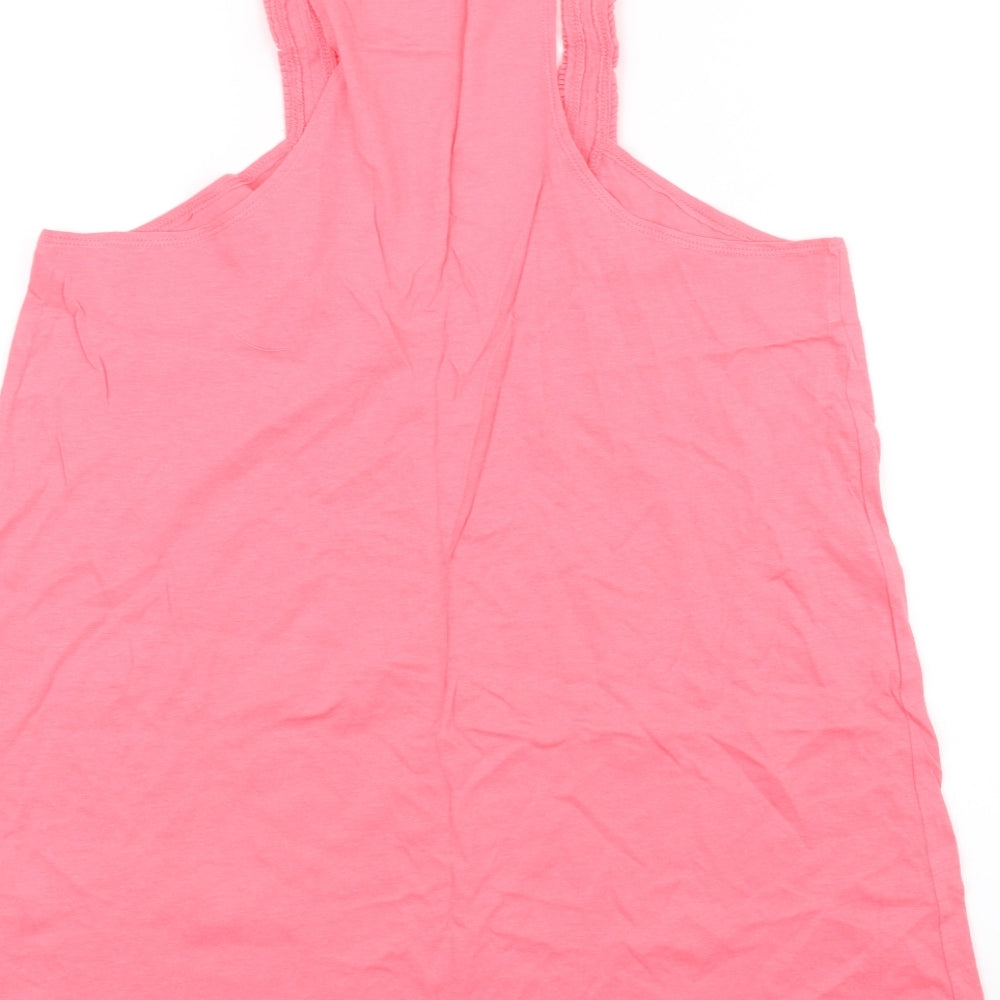 Womens UK Size M Gap Pink Basic Tank