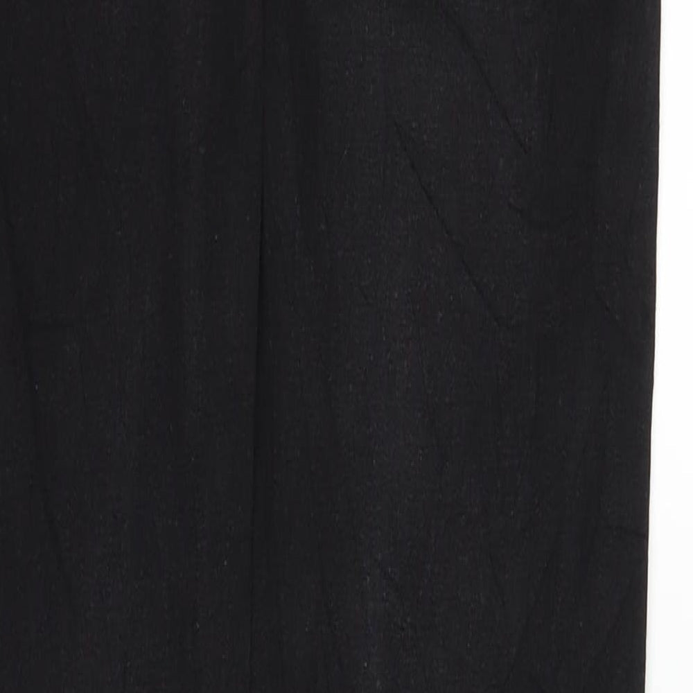 Womens UK Size S Lindex Regular Fit Straight Black Jeans
