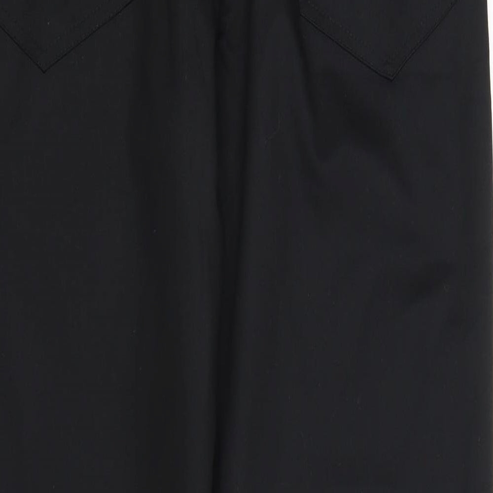 Womens UK Size 12 Alexandra Regular Fit Chino Black Trousers