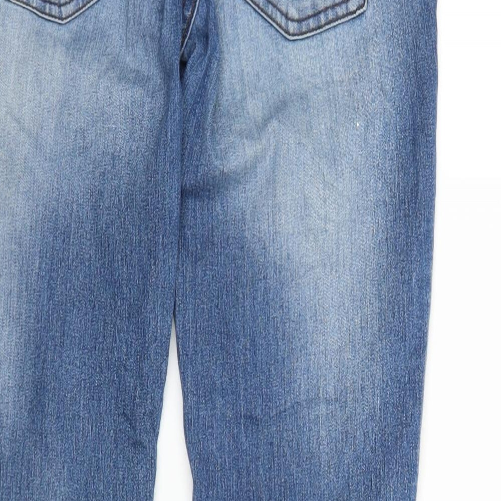 Jaqueline deYong Womens Blue Denim Straight Jeans Size 30 in L26 in