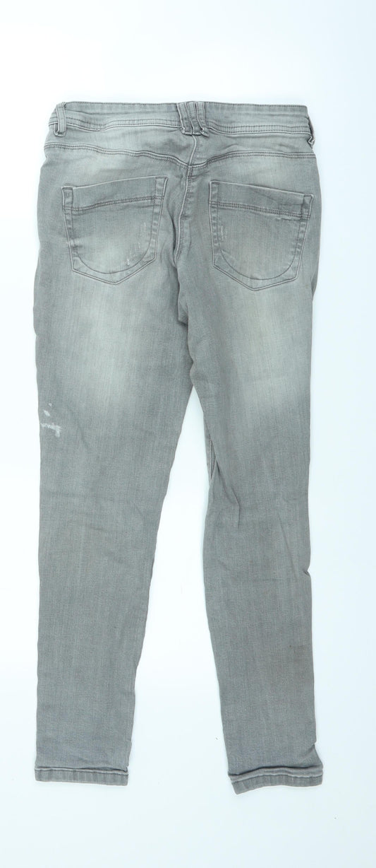 TU Womens Grey Denim Skinny Jeans Size 10 L27 in
